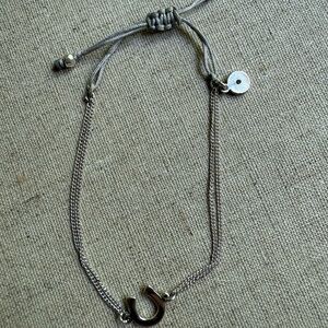 Stella & Dot Silver Crescent Charm Bracelet